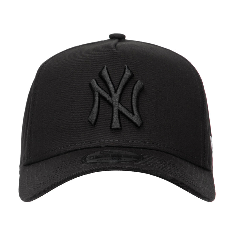 New Era Unisex MLB New York Yankees 9Forty Snapback Hat 60587062 Black/Black, Grey Undervisor