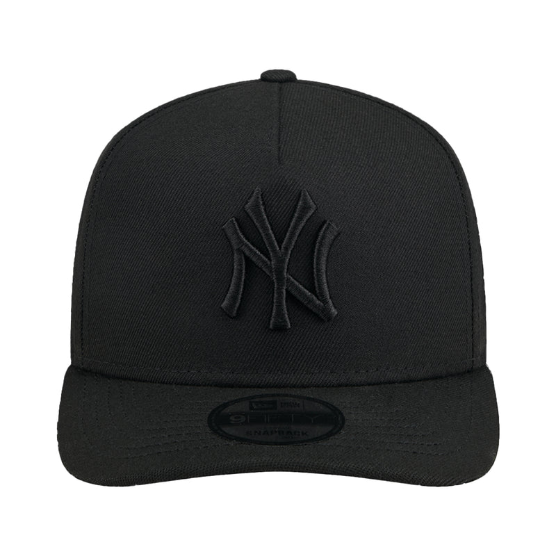 New Era Unisex New York Yankees A-Frame 9Fifty Snapback Hat 60587152 Black, Grey Undervisor