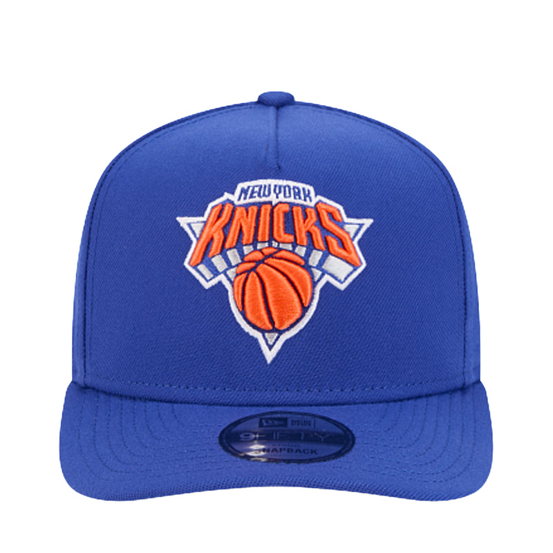 New Era Mens NBA New York Knicks A Frame 9Fifty Snapback Hat 60587548 Royal, Grey Undervisor