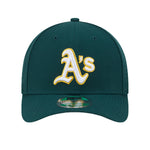 New Era Mens MLB Oakland Athletics Road M-Crown 9Fifty Hat 60646796 Dark Green, Black Undervisor