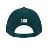 New Era Mens MLB Oakland Athletics Road M-Crown 9Fifty Hat 60646796 Dark Green, Black Undervisor