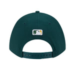 New Era Mens MLB Oakland Athletics Road M-Crown 9Fifty Hat 60646796 Dark Green, Black Undervisor