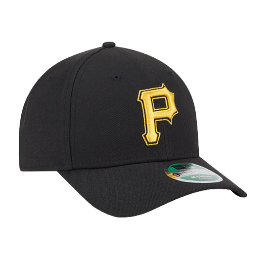 New Era Mens MLB Pittsburgh Pirates AL 2 M-Crown 9Fifty Hat 60646808 Black, Black Undervisor