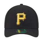 New Era Mens MLB Pittsburgh Pirates AL 2 M-Crown 9Fifty Hat 60646808 Black, Black Undervisor