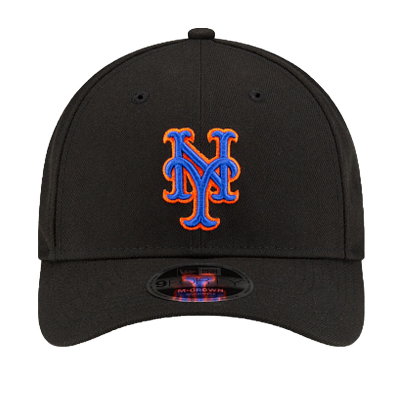 New Era Mens MLB New York Mets AL 2 M-Crown 9Fifty Hat 60646831 Black, Black Undervisor
