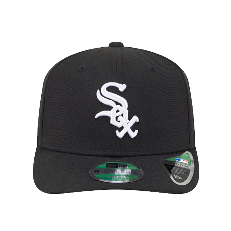 New Era Mens MLB Chicago White Sox Game 9Seventy Hat 60646852 Black, Black Undervisor