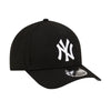New Era Mens MLB New York Yankees 9Forty Team Replica Snapback Hat 60646911 Black/White