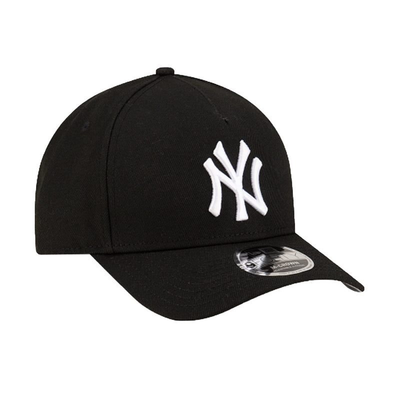 New Era Mens MLB New York Yankees 9Forty Team Replica Snapback Hat 60646911 Black/White