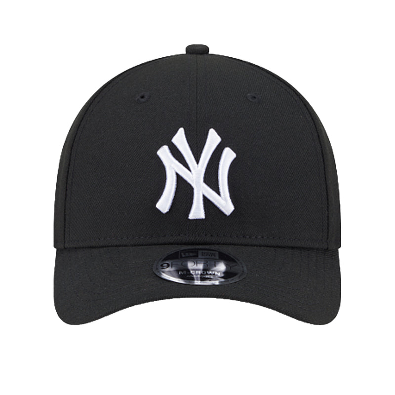 New Era Mens MLB New York Yankees 9Forty Team Replica Snapback Hat 60646911 Black/White