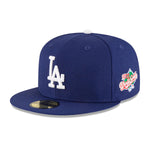 New Era Mens MLB Los Angeles Dodgers World Series 1988 59Fifty Fitted Hat 70054438 Royal Blue, Grey Undervisor