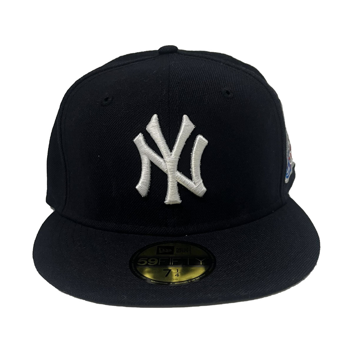 New Era Mens MLB New York Yankees World Series 2000 59Fifty Fitted Hat  70071969 Navy, Grey Undervisor