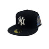 New Era Mens MLB New York Yankees World Series 2000 59Fifty Fitted Hat 70071969 Navy, Grey Undervisor