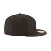 New Era Unisex NFL New York Giants Basic Black On Black 59Fifty Fitted Hat 70234589 Black/Black, Grey Undervisor