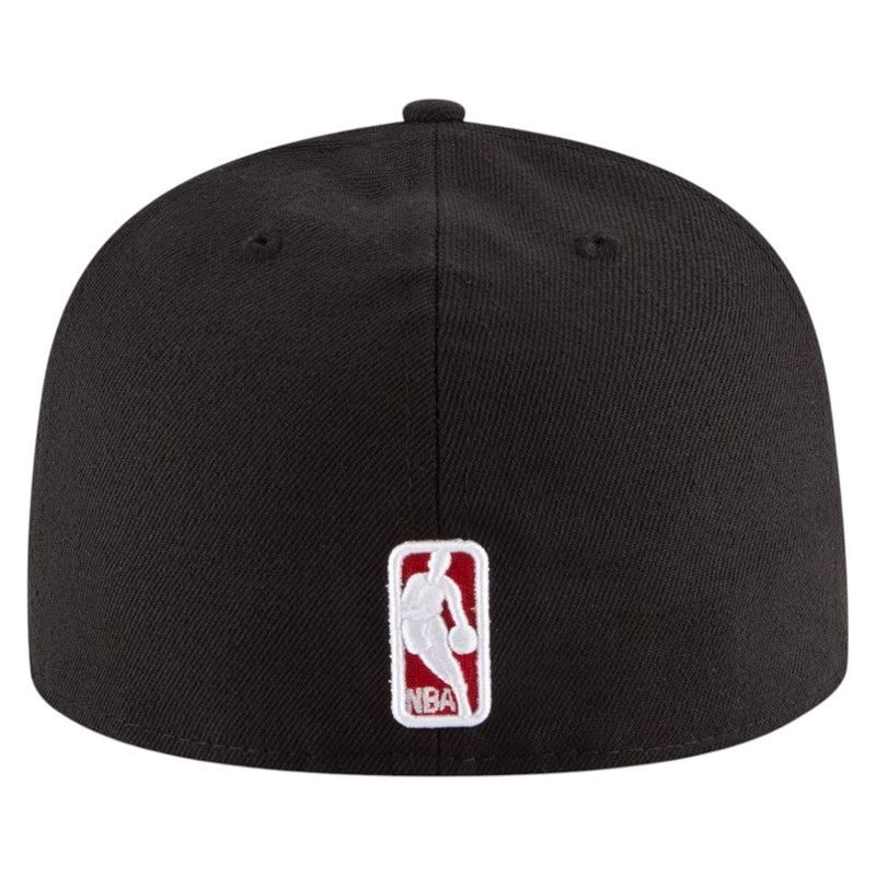 New Era Mens NBA Chicago Bulls Alternate Black 59Fifty Fitted Hat 70343294 Black,Black Undervisor