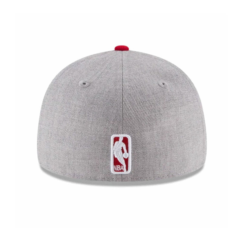 New Era Mens NBA Chicago Bulls 59Fifty Fitted Hat 70344188 Heather Grey/Red, Grey Undervisor