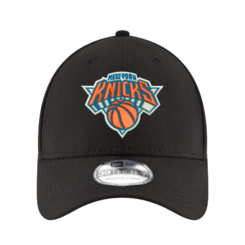 New Era Mens NBA New York Knicks Classic 39Thirty Stretch Fit Hat 70362595 Black, Black Undervisor