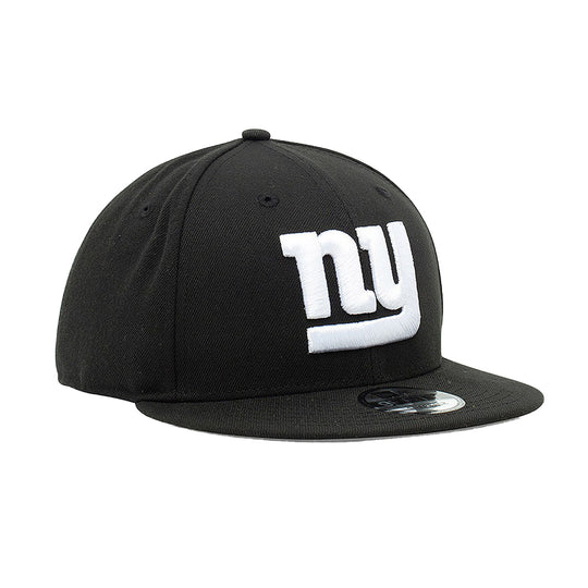New Era Mens NFL New York Giants 9Fifty Snapback Hat 70419122 Black/White, Black Undervisor