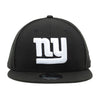 New Era Mens NFL New York Giants 9Fifty Snapback Hat 70419122 Black/White, Black Undervisor