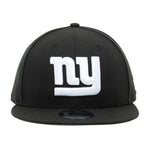 New Era Mens NFL New York Giants 9Fifty Snapback Hat 70419122 Black/White, Black Undervisor