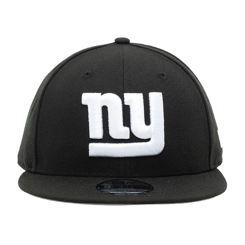 New Era Mens NFL New York Giants 9Fifty Snapback Hat 70419122 Black/White, Black Undervisor