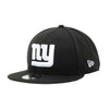 New Era Mens NFL New York Giants 9Fifty Snapback Hat 70419122 Black/White, Black Undervisor