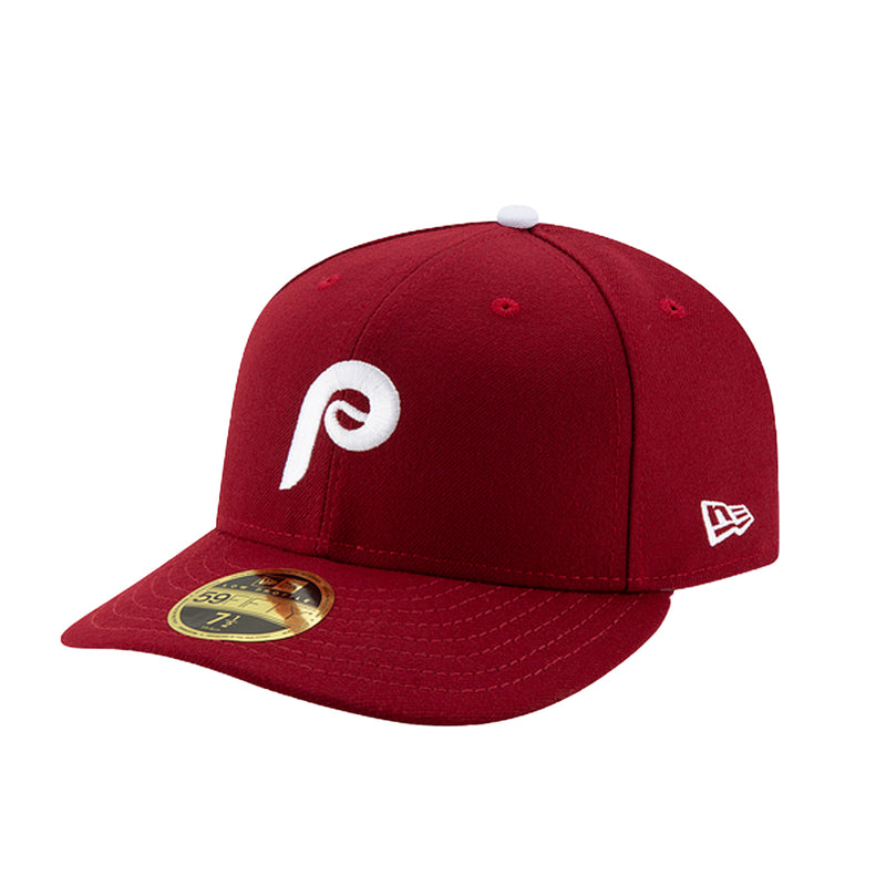 New Era Mens MLB Philadelphia Phillies Alt 2 Alternate Low Crown 2019 59Fifty Hat 70490541 Maroon