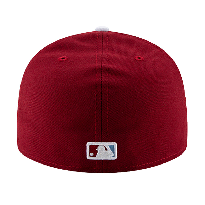 New Era Mens MLB Philadelphia Phillies Alt 2 Alternate Low Crown 2019 59Fifty Hat 70490541 Maroon