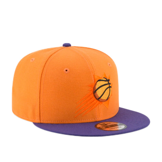 New Era Mens NBA Phoenix Suns Two Tone 9Fifty Snapback Hat 70557056 Orange/Purple, Grey Undervisor