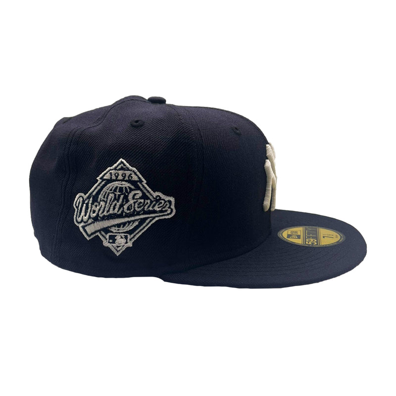 New Era Mens MLB New York Yankees World Series 1996 59Fifty Fitted Hat 70574357 Navy, Pink Undervisor