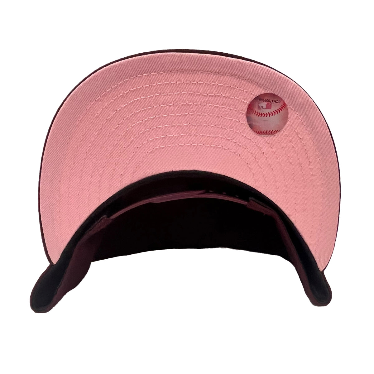 New York Yankees New Era 1996 World Series Pink Undervisor 59FIFTY Fitted  Hat - Light Blue