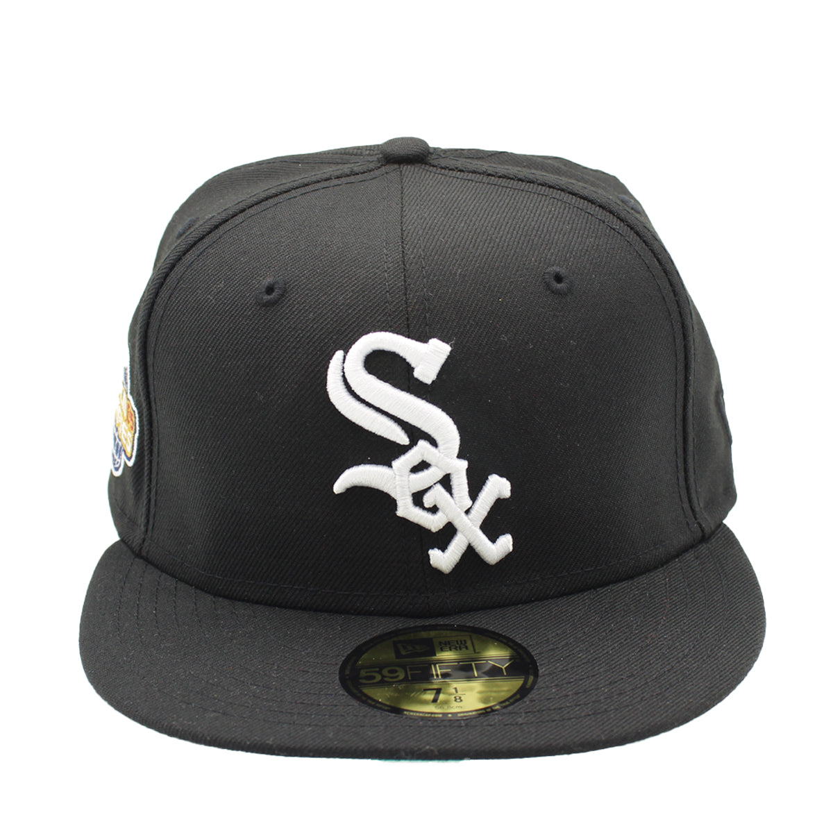 Men's New Era White/Black Chicago White Sox State 59FIFTY Fitted Hat