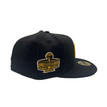 New Era Mens MLB Pittsburgh Pirates World Series 59Fifty Fitted Hat 70583785 Black, Pink Undervisor