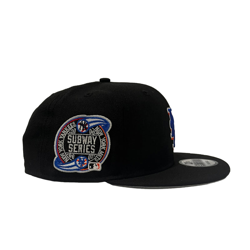 New Era Mens MLB New York Mets Subway Series 2000 9Fifty Snapback Hat  70609550 Black, Grey Undervisor