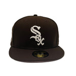 New Era Mens MLB Chicago White Sox World Series 2005 59Fifty Fitted Hat 70652327 Walnut, Pink Undervisor