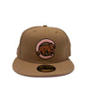 New Era Mens MLB Chicago Cubs World Series 2016 59Fifty Fitted Hat 70716124 Camel, Pink Undervisor