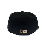 New Era Mens MLB Houston Astros 35th Anniversary 59Fifty Fitted Hat 70716143 Black, Metallic Gold Undervisor