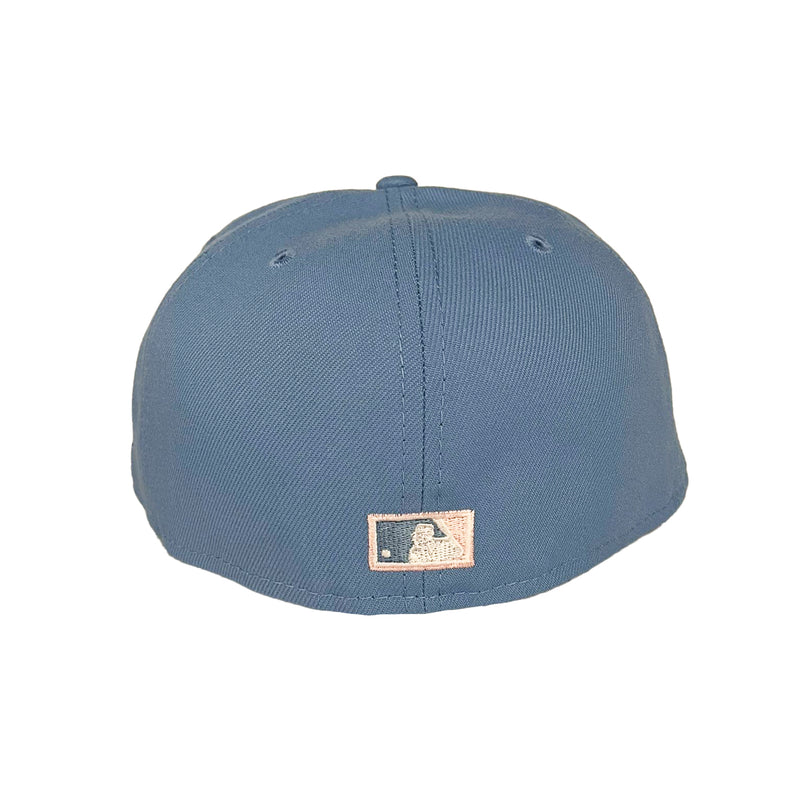 New Era Mens MLB New York Yankees 1996 World Series 59Fifty Fitted Hat 70733788 Sky Blue, Pink Undervisor