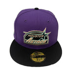New Era Mens MLB Houston Astros 35 Great Years 65-99 59Fifty Fitted Hat 70744157 Purple/Black, Mint Undervisor