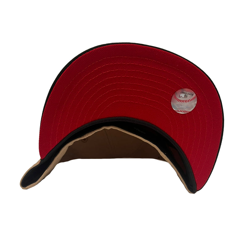 New Era Mens MLB St. Louis Cardinals Busch Stadium 59Fifty Fitted Hat 70744158 Camel/Black, Red Undervisor