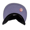 New Era Mens MLB Los Angeles Angels 40th Season 59Fifty Fitted Hat 70744164 Black, Lavender Undervisor