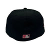 New Era Mens MLB New York Yankees 1996 World Series 59Fifty Fitted Hat 70761478 Black/Lava, Lava Undervisor