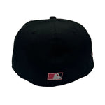 New Era Mens MLB New York Yankees 1996 World Series 59Fifty Fitted Hat 70761478 Black/Lava, Lava Undervisor