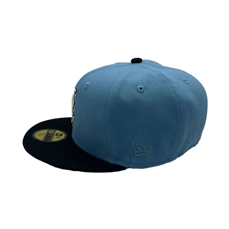 New Era Mens MLB New York Mets 50th Anniversary 59Fifty Fitted Hat 70761487 Sky Blue/Black, Grey Undervisor