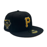 New Era Mens MLB Pittsburgh Pirates 2006 All Star Game 59Fifty Fitted Hat 70761555 Black, Yellow Undervisor