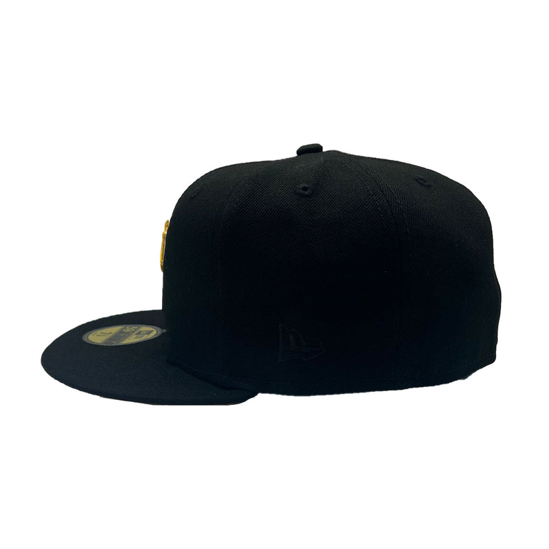 New Era Mens MLB Pittsburgh Pirates 2006 All Star Game 59Fifty Fitted Hat 70761555 Black, Yellow Undervisor