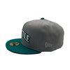 New Era Mens MLB Seattle Mariners 25th Anniversary 59Fifty Fitted Hat 70761621 Gray North/Teal, Navy Undervisor