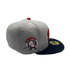 New Era Mens MLB Minnesota Twins Side Patch 59Fifty Fitted Hat 70761626 Bomb Gray/Navy, Red Undervisor