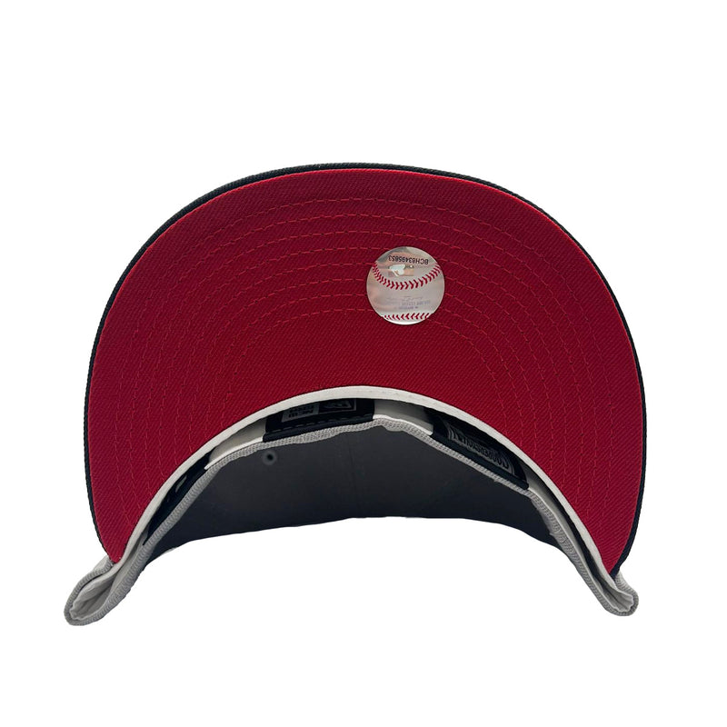 New Era Mens MLB Minnesota Twins Side Patch 59Fifty Fitted Hat 70761626 Bomb Gray/Navy, Red Undervisor