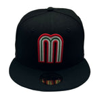 New Era Mens Mexico WBC World Baseball Classic 59Fifty Fitted Hat 70773987 Black, Grey Undervisor