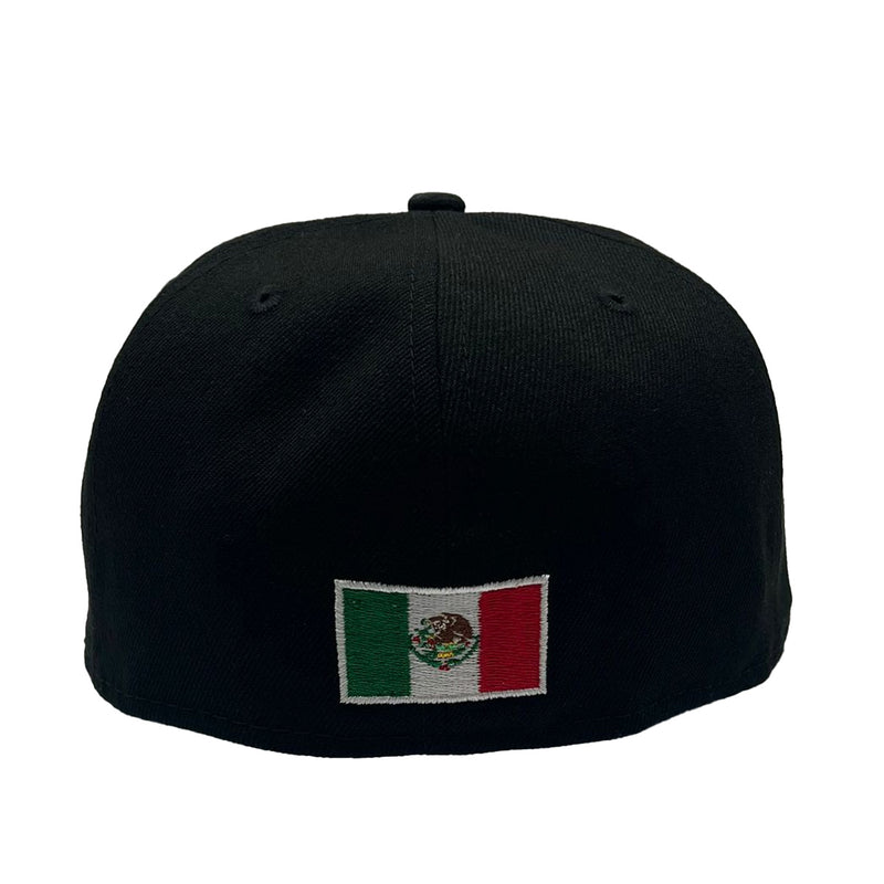 New Era Mens Mexico WBC World Baseball Classic 59Fifty Fitted Hat 70773990 Black, Grey Undervisor